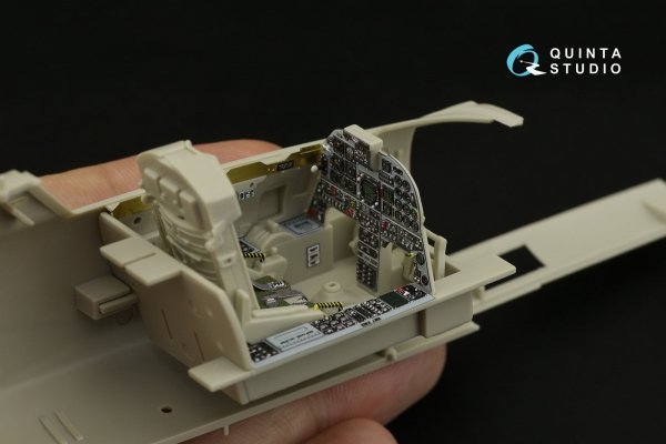Quinta Studio QD32086 F-5E-3/RF-5E 3D-Printed coloured Interior on decal paper (for KittyHawk kit) 1/32