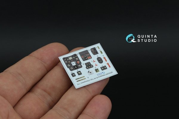 Quinta Studio QD32265 Nakajima Ki-44 Tojo 3D-Printed &amp; coloured Interior on decal paper ( Hasegawa )( Interior 3D Decal ) 1/32