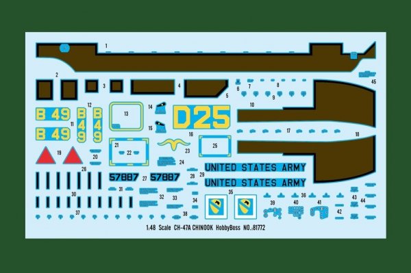 Hobby Boss 81772 CH-47A Chinook 1/48