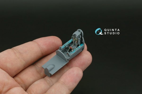 Quinta Studio QD+72258 MiG-21MF (Moscow plant) 3D-Printed &amp; coloured Interior on decal paper (Eduard) (with 3D-printed resin parts) 1/72