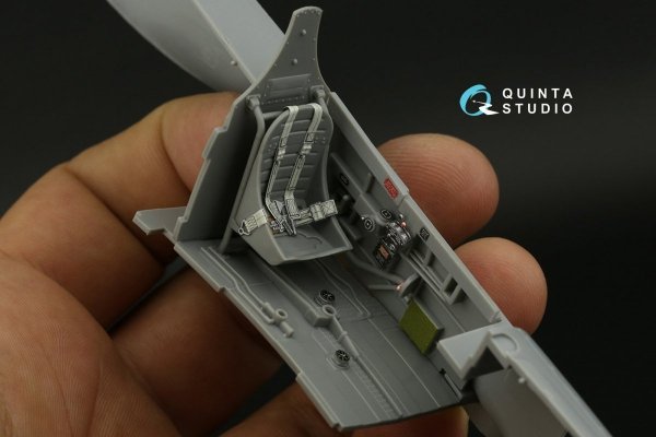 Quinta Studio QD32137 P-40E/K 3D-Printed &amp; coloured Interior on decal paper (Hasegawa) 1/32