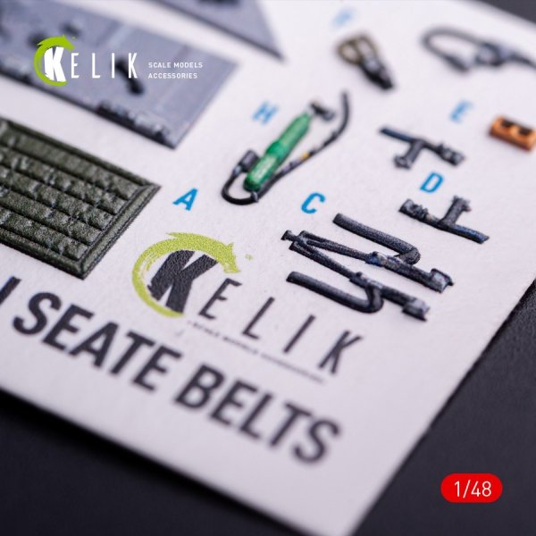 Kelik K48127 F-16CJ - interior 3D decals for Tamiya kit (1/48)