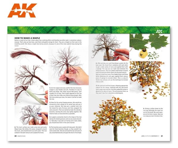 AK Interactive AK295 AK LEARNING 10: MASTERING VEGETATION IN MODELING