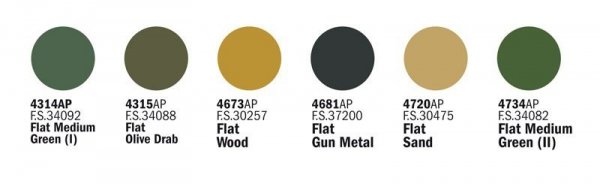 ITALERI 440AP - WWII Military Allied Army - Acrylic Set