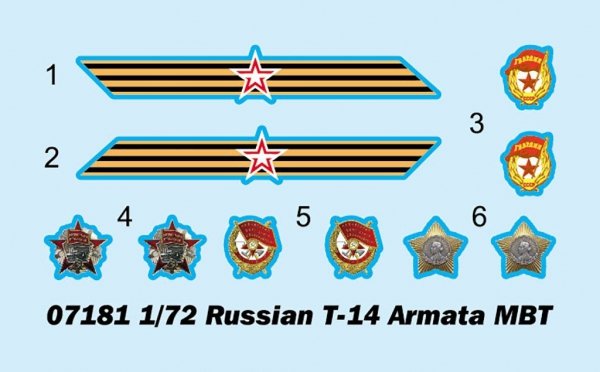 Trumpeter 07181 Russian T-14 Armata MBT 1/72