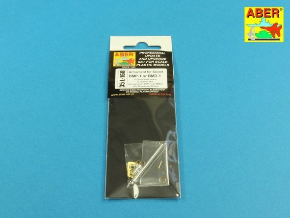 Aber 35L-160 Armament for Soviet BMP-1 or BMD-1 1x73mm 2A28 Grom; 1x7,62mm PKT 1/35
