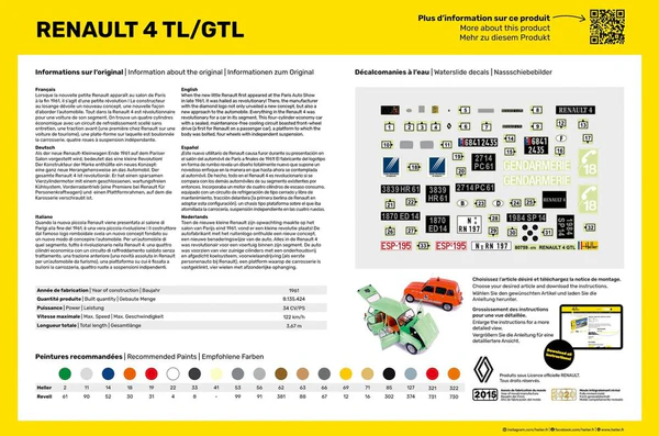 Heller 80759 Renault 4 TL/GTL 1/24