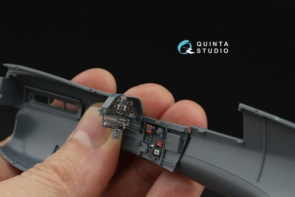 Quinta Studio QD48654 P-40N Warhawk 3D-Printed &amp; coloured Interior on decal paper (Eduard) 1/48