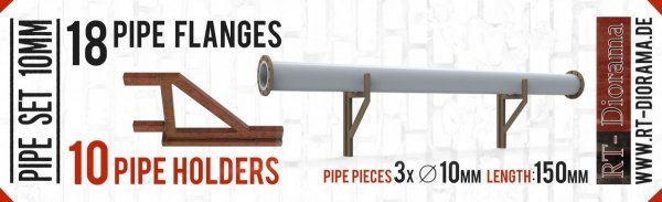 RT-Diorama 35687 Pipe Set 10mm 1/35