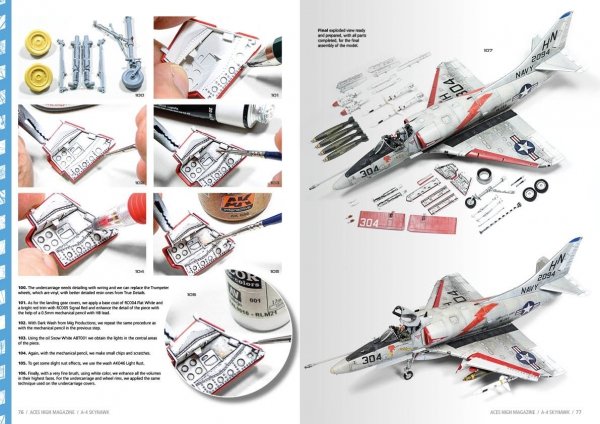 AK-Interactive AK2939 ACES HIGH MONOGRAPHIC SERIES: SKYHAWK (English / Spanish)