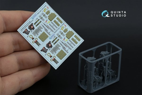 Quinta Studio QR+48092 GRU-7A late, 2 ejection seats for F-14 A/F-14B (Tamiya, Hobby Boss) 1/48