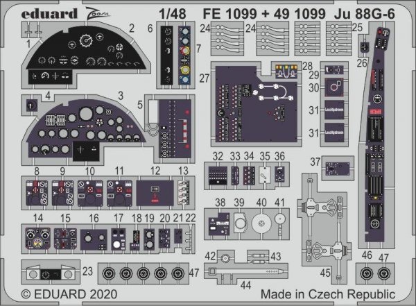 Eduard 491099 Ju 88G-6 interior 1/48 DRAGON