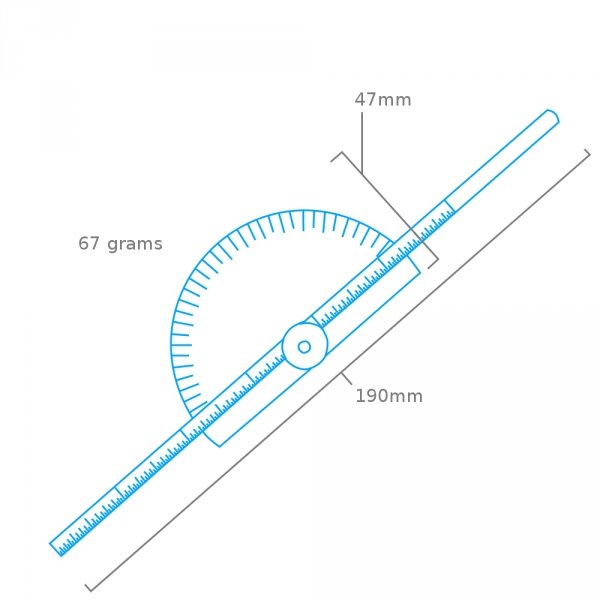 Modelcraft PGA6502 Depth Gauge with Protractor