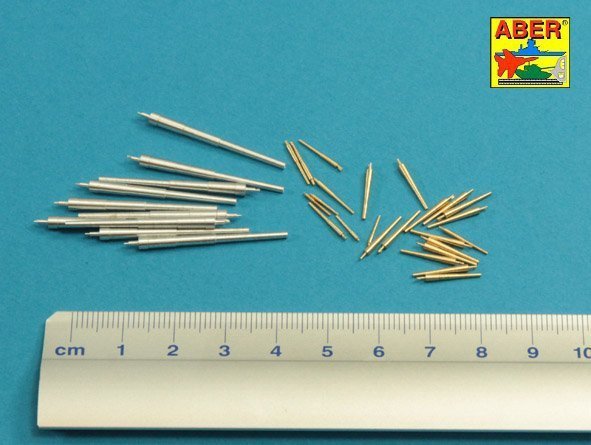 Aber 350L-74 Barrels set for German WWI Battleships: König; Grosser Kurfürst; Markgraf; Kronprinz 305mm x 10, 150mm x 14, 88mm x 10 (1:350)