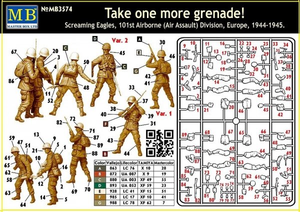 Master Box 3574 creaming Eagles, 101st Airborne 1/35