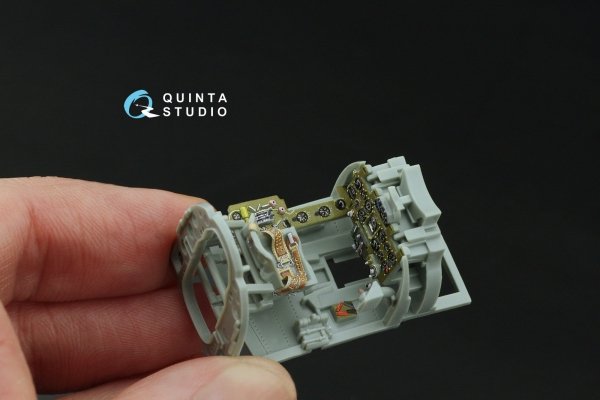 Quinta Studio QD48468 A6M2 Zero (Mitsubishi Prod.) 3D-Printed coloured Interior on decal paper (Academy) 1/48