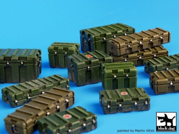 Black Dog T35067 Universal modern plastic boxes accessories set 1/35
