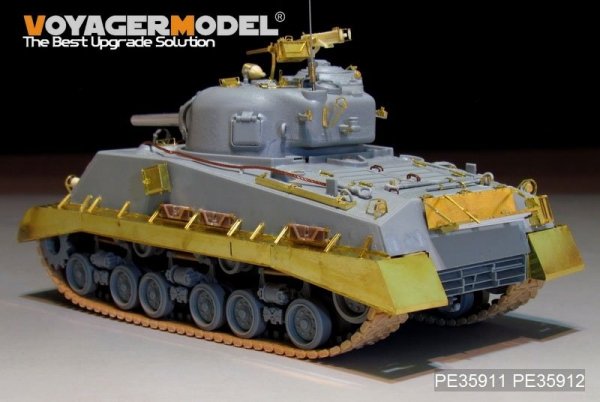 Voyager Model PE35912 WWII US M4A3 HVSS Fenders/Track Cover for DRAGON 1/35