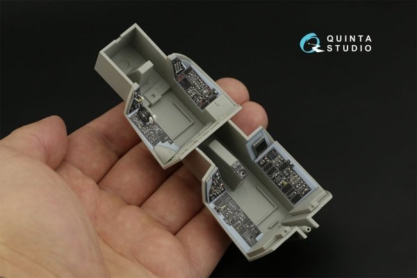 Quinta Studio QDS-32098 F-14A 3D-Printed &amp; coloured Interior on decal paper ( Trumpeter ) (Small version) 1/32