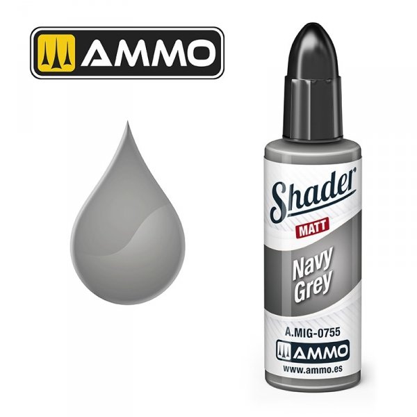 AMMO of Mig Jimenez A.MIG 0755 Navy Grey Shader Matt