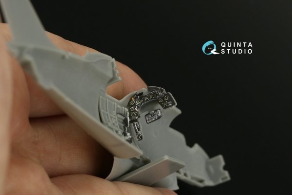 Quinta Studio QDS-48389 Macchi C.202 Folgore Early 3D-Printed &amp; coloured Interior on decal paper (Hasegawa/Eduard) (Small version) 1/48