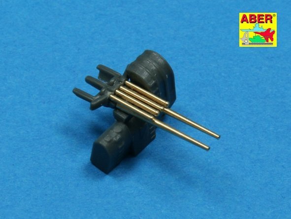 Aber 350L-37 Set of 8 pcs 127 mm barrels with recoil for Japan ships (1:350)