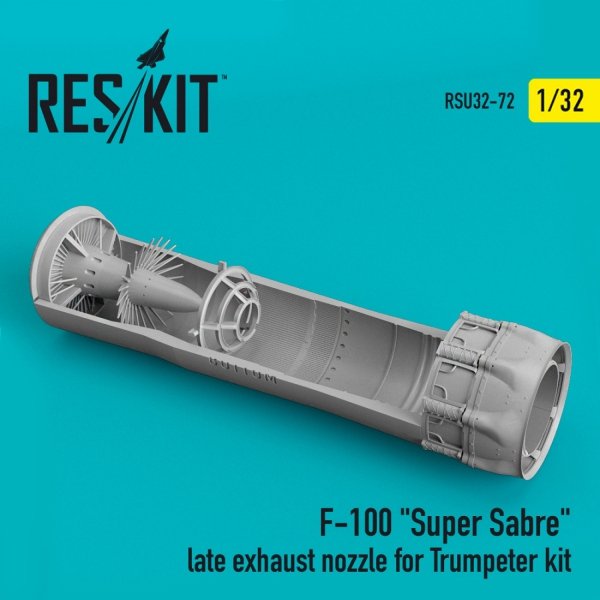 RESKIT RSU32-0072 F-100 &quot;SUPER SABRE&quot; LATE EXHAUST NOZZLE FOR TRUMPETER KIT 1/32