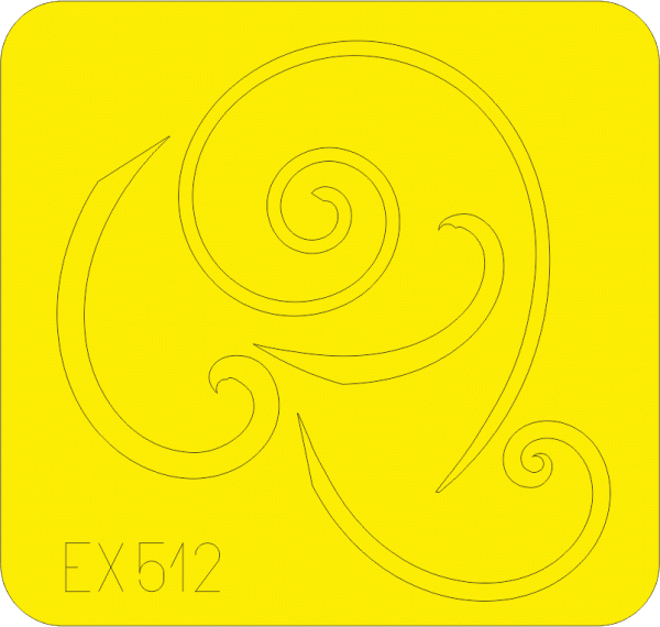 Eduard EX512 Bf 109G spinner spirals EDUARD 1/48