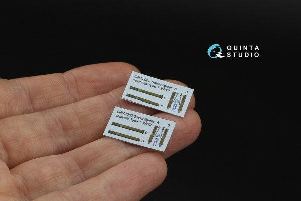 Quinta Studio QR72003 WWII Red Army AF Seatbelts Type 1 (for 2 seats) (All kits) 1/72