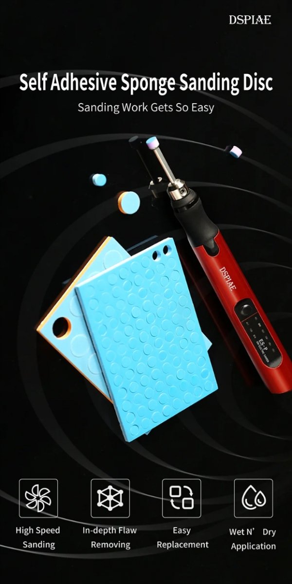 DSPIAE SS-C01 Self Adhesive Sponge Sanding Disc Set 5mm / Zestaw samoprzylepnych gąbkowych tarcz szlifierskich 5 mm