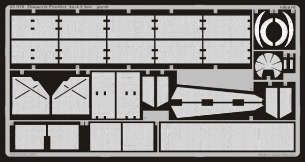 Eduard 35978 Zimmerit Panther Ausf. A late 1/35 Dragon