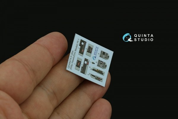 Quinta Studio QD48479 F-35A 3D-Printed &amp; coloured Interior on decal paper (Kitty Hawk/Zimi Model) 1/48
