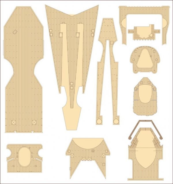 MK1 Design MD-20024 DKM Battleship SCHARNHORST DX PACK for Trumpeter 1/200