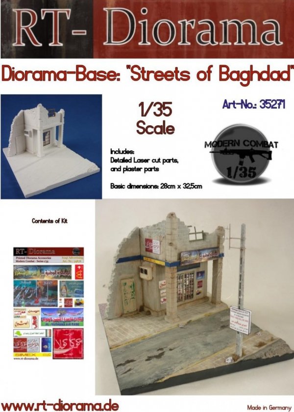 RT-Diorama 35271 Diorama-Base: &quot;Streets of Baghdad&quot; 1/35