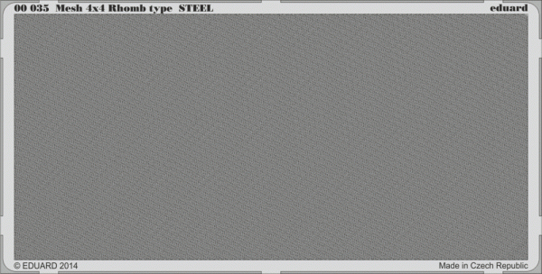 Eduard 00035 Mesh 4x4 Rhomb type STEEL