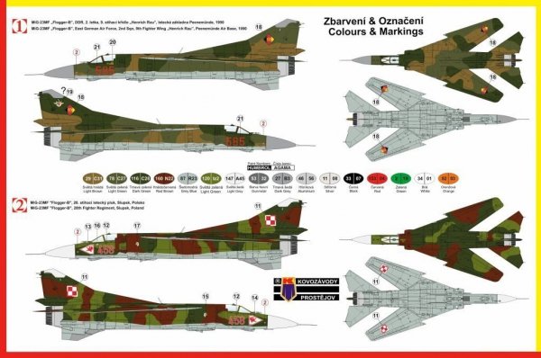 Kozavody Prostejov KPM0050 MiG-23MF (1:72)