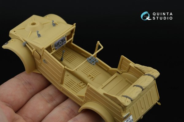 Quinta Studio QD+35141 Kubelwagen Type 82 3D-Printed &amp; coloured Interior on decal paper (Tamiya) (with 3D-printed resin parts) 1/35