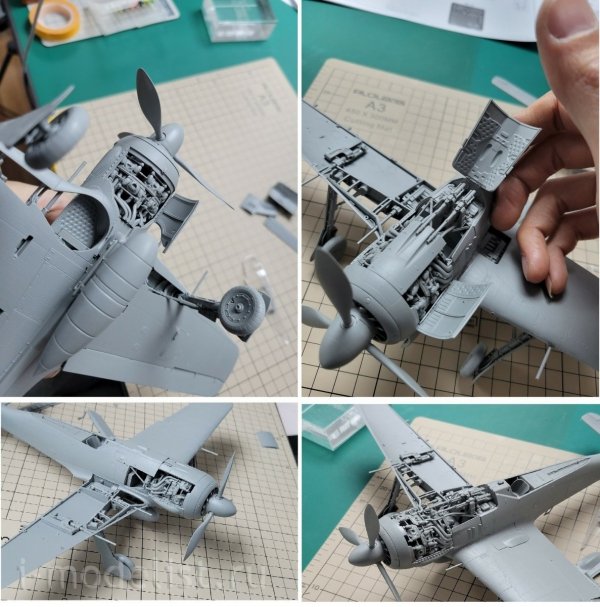 Border Model BF-003 Focke-Wulf Fw 190A-6 w/Wgr. 21 &amp; Full engine and weapons interior 1/35