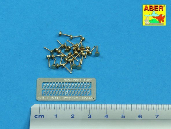 Aber 16111 Wing nuts PE nuts with turned bolt x 30 pcs. (1:16)