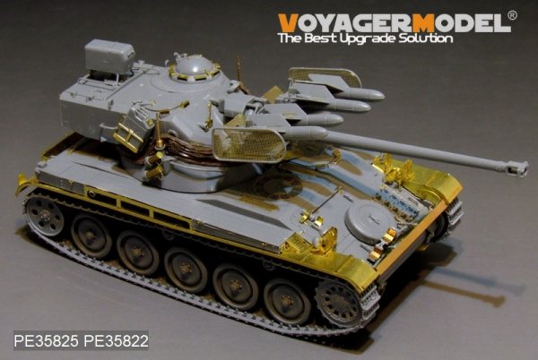 Voyager Model PE35825 Modern French AMX-13/75 w/SS-11 ATGM light tank basic (smoke discharger, Atenna base Include）For TAKOM 2038 1/35