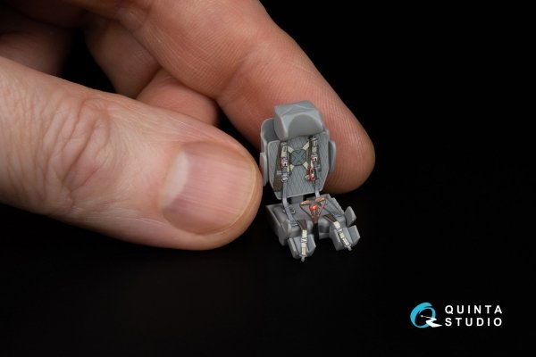 Quinta Studio QD+48560 MiG-25PD 3D-Printed &amp; coloured Interior on decal paper (ICM) (with 3D-printed resin parts) 1/48