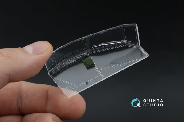 Quinta Studio QD48572 AH-64A 3D-Printed &amp; coloured Interior on decal paper (Academy/Modelist) 1/48