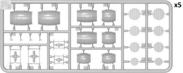 Mini Art 35658 Wooden Barrels Small Size 1/35