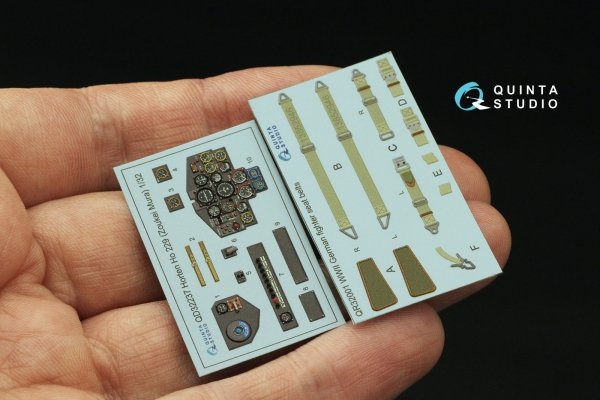 Quinta Studio QD32237 Horten Ho 229 3D-Printed coloured Interior on decal paper (Zoukei Mura) 1/32