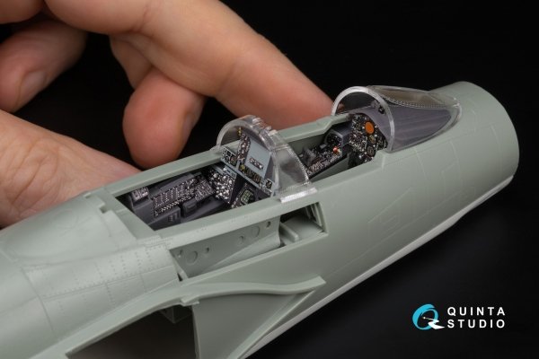 Quinta Studio QDS+48485 F-4B Phantom II 3D-Printed &amp; coloured Interior on decal paper (Academy) (Small version) (with 3D-printed resin parts) 1/48