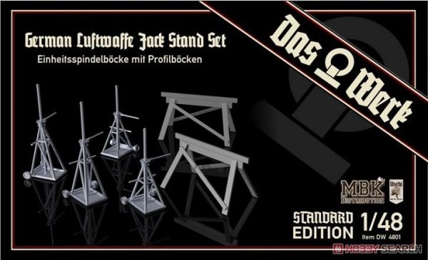 Das Werk DW4801 German Luftwaffe Jack Stand Set - Standard Edition 1/48