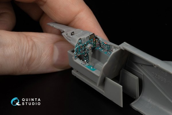 Quinta Studio QD48660 MiG-27M Flogger-J 3D-Printed &amp; coloured Interior on decal paper (Trumpeter) 1/48