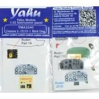 Yahu YMA3240 Cessna L-19/O-1 Bird Dog Instrument Panel for Roden kits 1:32