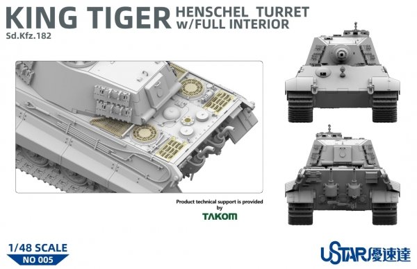 Suyata NO-005 King Tiger Henschel Turret With Full Interior 1/48