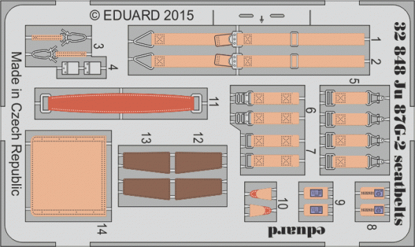 Eduard 32848 Ju 87G-2 seatbelts